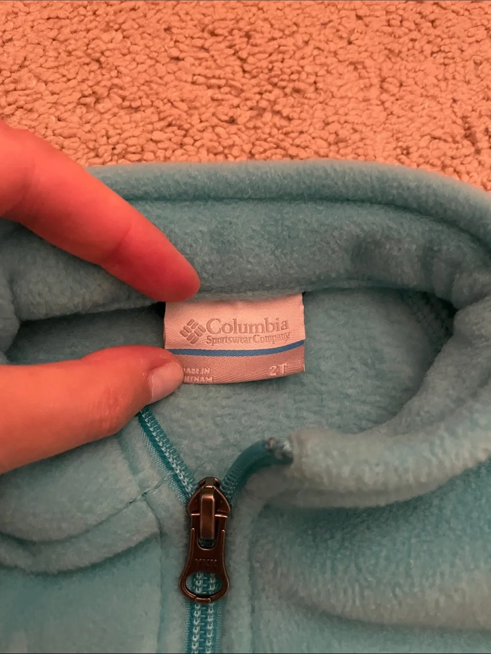 Columbia Girls' Teal Full-Zip Fleece Jacket